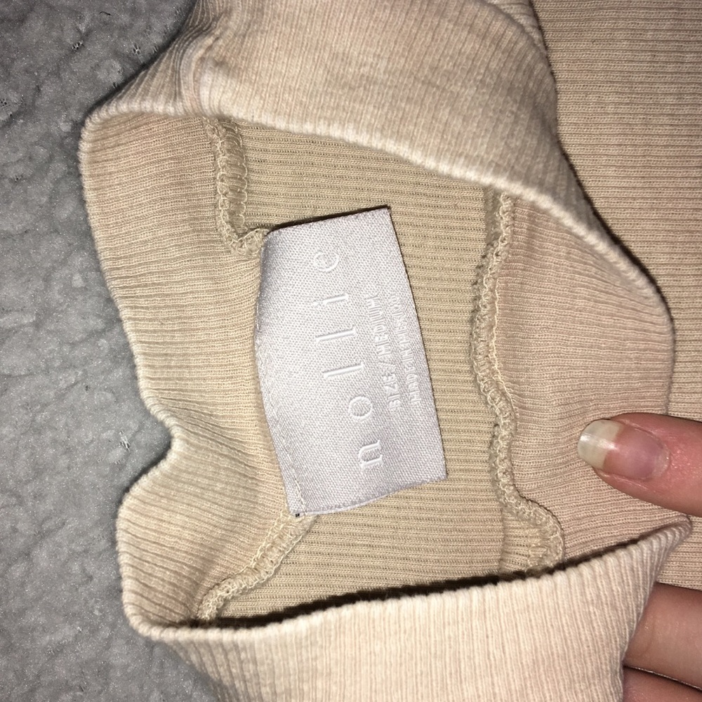 Nollie Nude Ribbed Halter Top - Picture 2 of 2